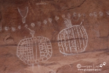 Indian Pictographs at Peekaboo Camp