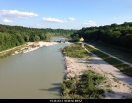 Isar below Grosshesselohe Brisge