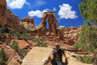 Me at the Druid Arch (Canyonlands N.P. Needles)