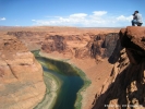 me photographing the horseshoe bend (setup)