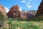 First view towards Angels Landing