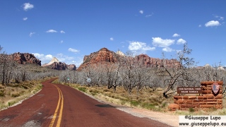 entrance to Kolob reservoir 8 miles north of the town of Virgin