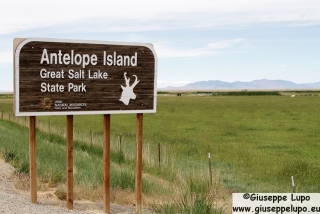 Antelope Island State Park sign