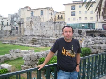 roman ruins on Ortigia penisula, Siracusa